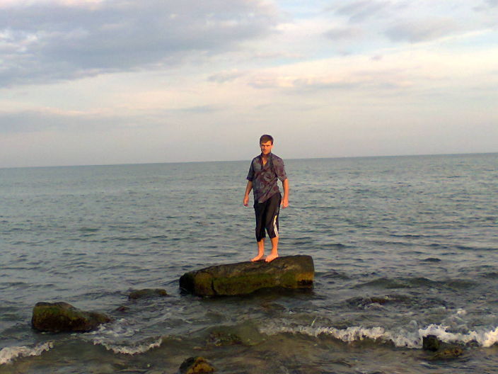 на море...