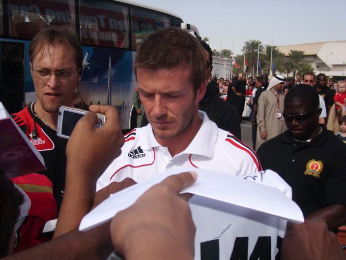 DAVID BECKHAMP with me in DUBAI