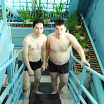 С братом в бассейне