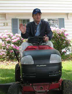 Mowing my lawn