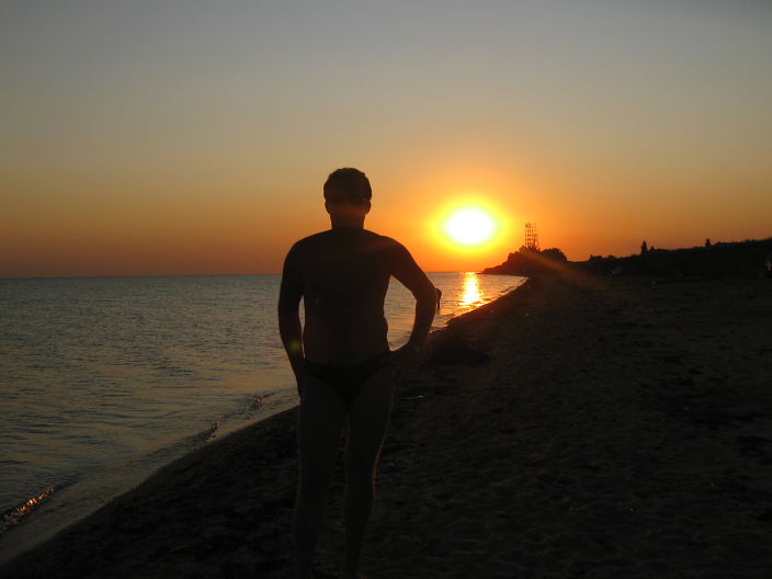 я на море