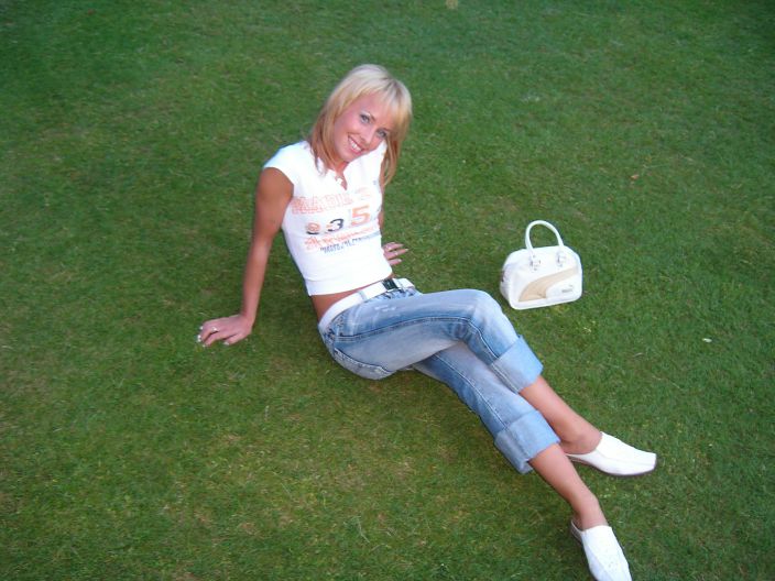 On grass