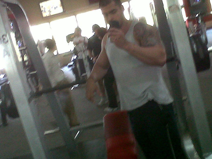 me at gym