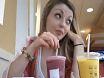 Beautiful Teen Horny At McDonald's