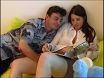 Couple reading playboy together